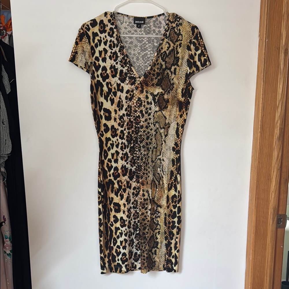 Just Cavalli Leopard Print Dress